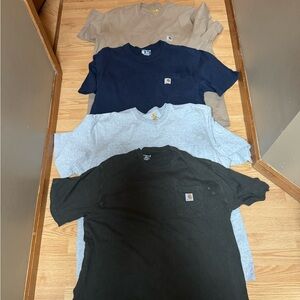 Carhartt Pocket Tees Bundle (4 Shirts) XLT, 2XL, 3XL